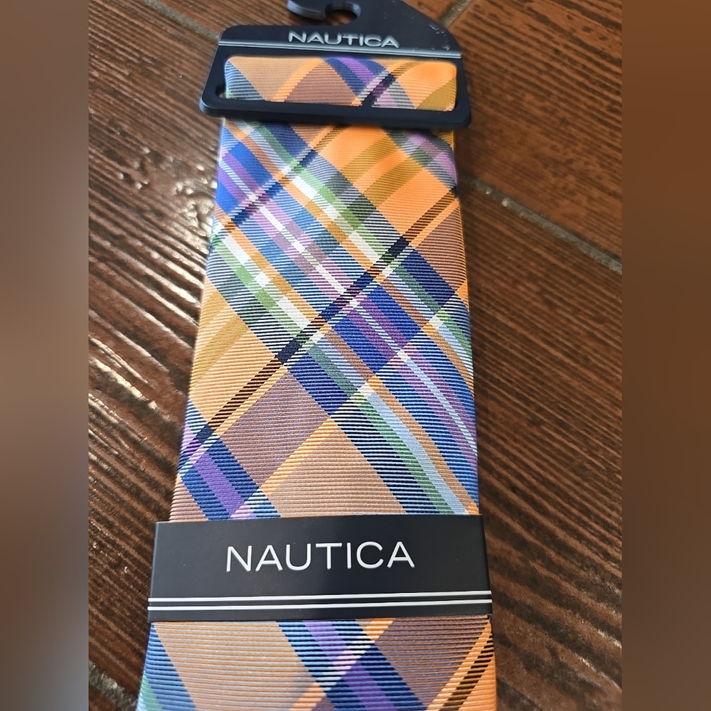 Nautica Multicolor Plaid Tie